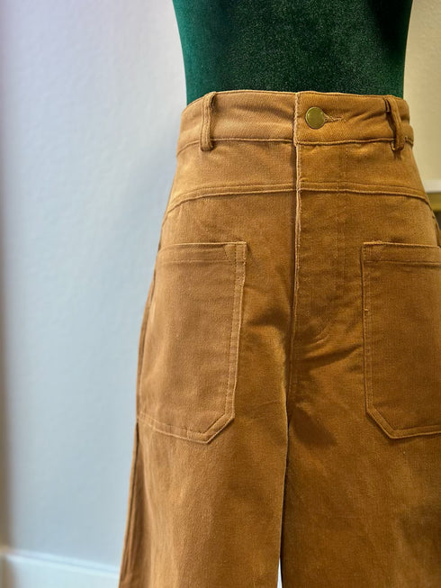 MOCHA VELVET PANTS
